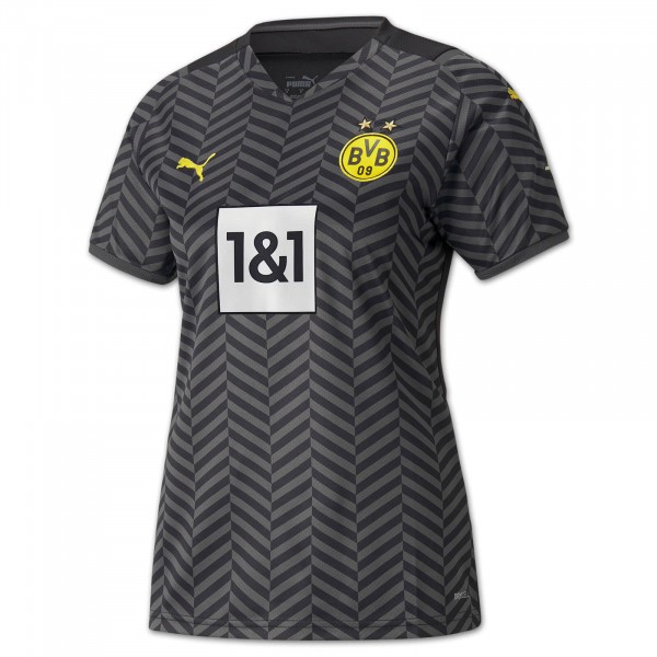 Camiseta Borussia Dortmund Replica Segunda Ropa Mujer 2021/22